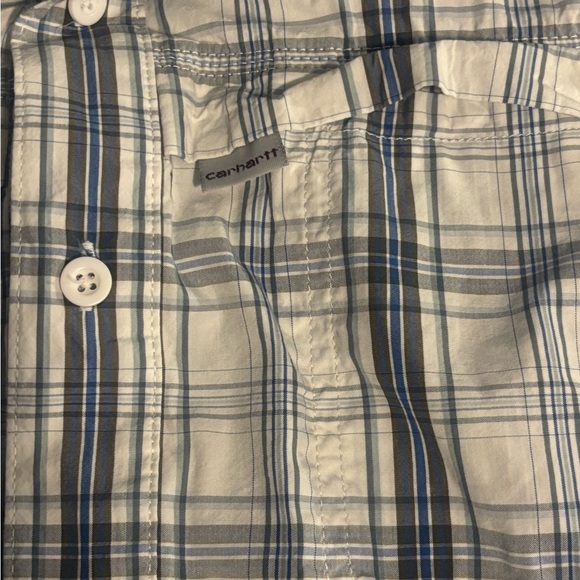 Men’s Carhartt Force Short Sleeve Button Down. Large. - Picture 3 of 8